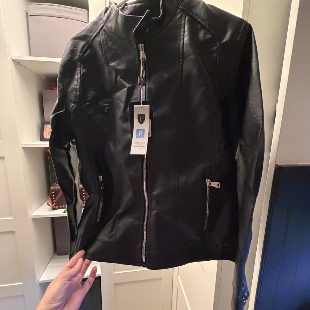 Women's Black Leather Jacket